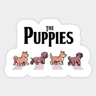 The Puppies - Cute Dog Band Gift Sticker